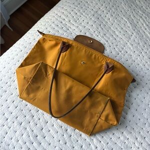 Longchamp Mustard Yellow Tote Bag
